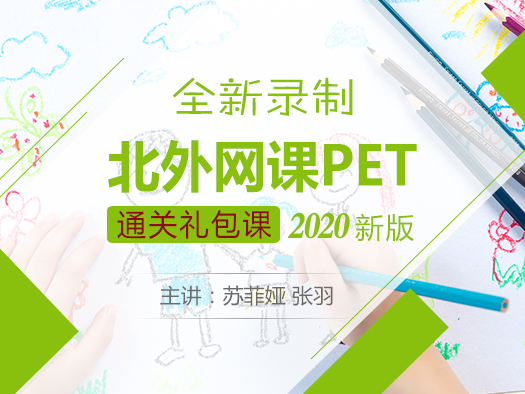 2019开学季大促,PET综合备考,PET在线学习视频,北外青少英语